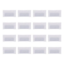 16Pcs Covered Drapery Weights, 17g Iron Curtain Bottom Weights, White