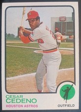 1973 TOPPS #290 HOUSTON ASTROS CESAR CEDENO NM+ 06843