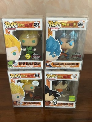 LOT 4 FUNKO POP IN SPECIAL EDITION #563 #858 #865 #1162 DRAGON BALL Z+ PROT