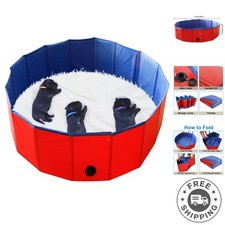 32" Whelping Pool - Multifunctional Dog Bath Pool for Puppies, Easy Clean-Up