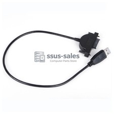 USB 2.0 to Slimline SATA 13Pin 7 6 Adapter Cable for ODD notebook CD/DVD-ROM