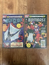 Bombast #1 + Night Glider #1 Polybagged With Trading Cards Jack Kirby 
