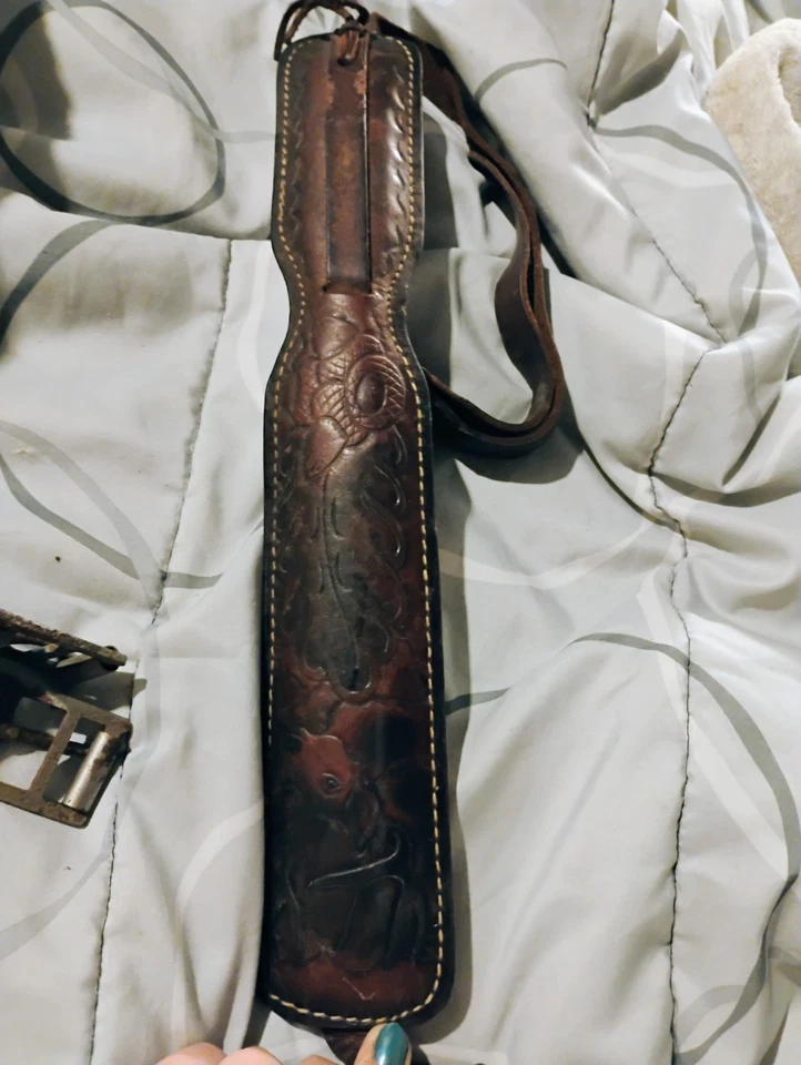 Hunter 复古范围和步枪皮革吊带 — 第 3/4 张图片