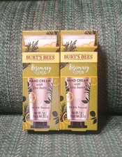 2 Burt's Bees Rosemary Lemon Hand Cream With Shea Butter 99 Natural 1 Oz New