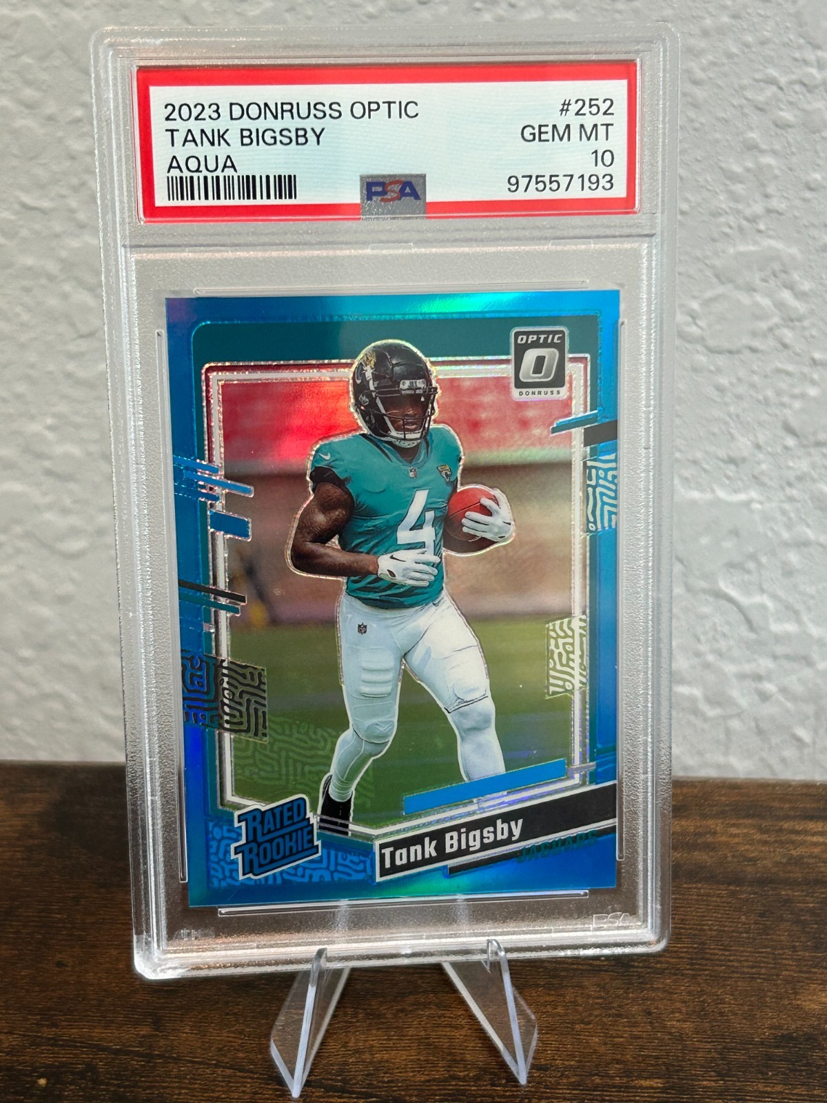 2023 Donruss Optic Aqua Tank Bigsby (RC) #252 PSA 10 (220/299) Low Pop