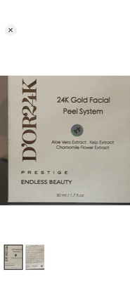 D OR24K Prestige 24K Gold Facial Peel System Mask 1.7 oz NIB