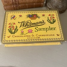 Whitman's Sampler Assorted Chocolates Empty Cardboard Box 16oz 1lb Size Hinged