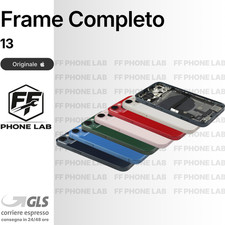 SCOCCA POSTERIORE ORIGINALE APPLE IPHONE 13 FRAME COMPLETA RICAMBIO PULLED RETRO