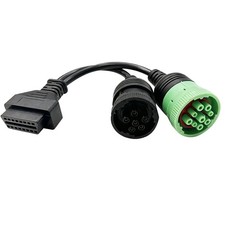 6 Pin 9 Pin to 16 Pin OBD2 Adapter Cable J170...