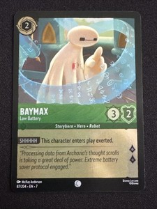 baymax lorcana card Enchanted Cost Ink 2024 Disney Lorcana En 6-azurite
