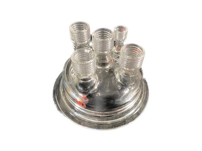 #ad #ad ACE GLASS 5 Neck #15 #7 Thread 150mm Duran Flange Pressure Reaction Head 6433 44 $279.99