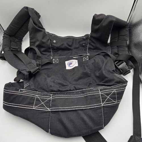 Ergo Sport Baby Carrier Ergobaby Black Newborn to 40lb Multi Position NO HOOD