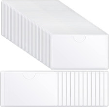 100 Self Adhesive Pocket Index Card Pockets Index Card Holder Storage Tote Label