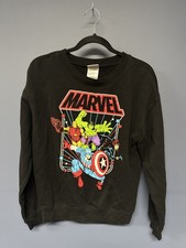 Marvel Hybrid Apparel Avengers Black Sweatshirt Youth M 7-9 Crewneck