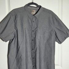 5.11 Tactical Series Men's Snap Button-Up Gray Short Sleeve Size Large