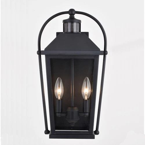 Vaxcel Lighting T0637 Lexington 2 Light 17" Tall Outdoor Wall - Black - Picture 6 of 12