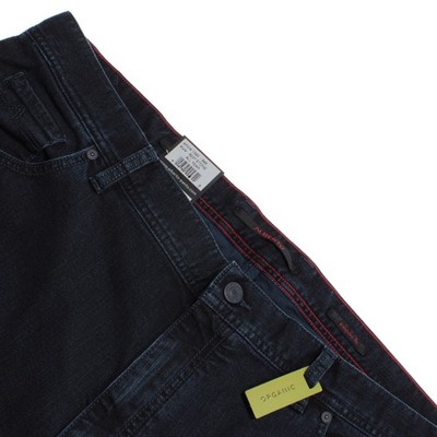 Alberto NWT 5 Pocket Jean Cut Pants Size 40 US Stone In Solid Blue Cotton Blend