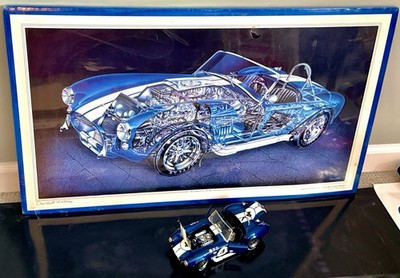 ULTRA RARE DAVID KIMBLE SIGNED LIMITED 128/750 1965 SHELBY COBRA 427 S/C CUTAWAY
