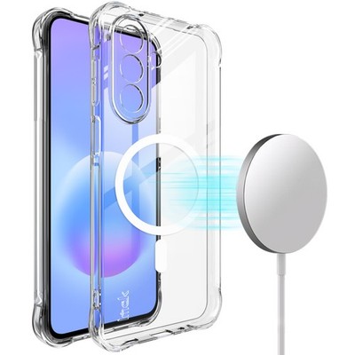 IMAK For Samsung Galaxy A27 5G, Shockproof 4 Airbags Clear Magnetic Case Cover