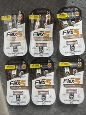 Bic Flex 5 Razor Titanium Ultra Thin Blades 2 Disposable Flexible Razors (6 Pack