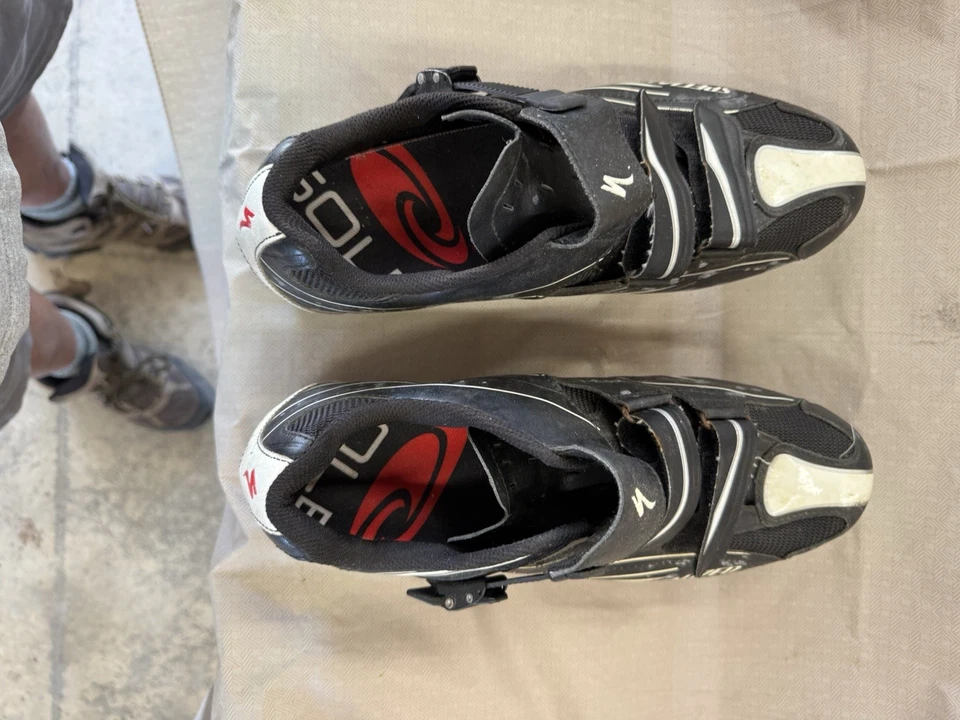 Specialized Elite RD Mens Size 12 Black Road Bike Cycling Shoes 3 Strap  - Image 3 of 4