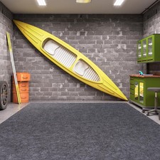 Oversize Garage Floor Paking Mats for Under Car, Gray 7.4 x 17 Ft Garage Floo...