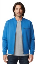 Men's Zip-Up Baseball Fleece Jacket Lightweight Cotton Blend