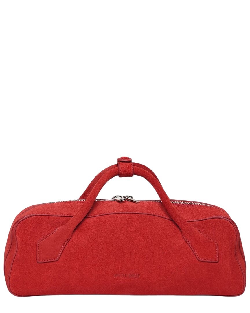 Walter Baker Delilah Suede Satchel Womens Red 23590₽