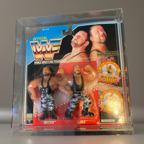 WWF Hasbro Bushwackers Tag Team MOC wwe carded fig...
