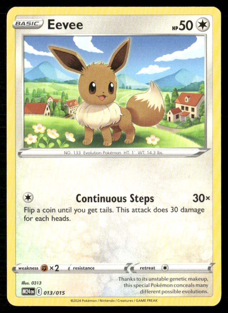 Eevee 013/015 Promo McDonald's Promos 2024 Pokemon Lightly Played