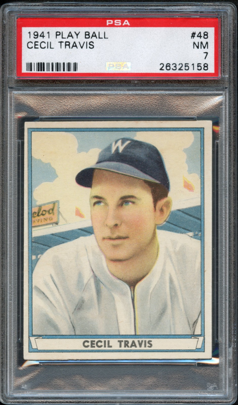 BB - 1941- Play Ball - #48 - Cecil Travis - PSA 7 - NM