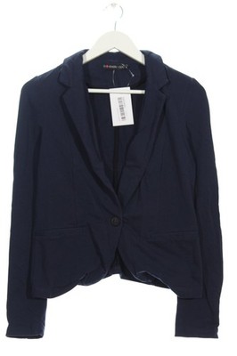 EVEN&ODD CURVY Strickblazer Damen Blazer Gr. DE 38 blau klassischer Stil