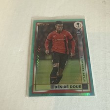 2022-23 Topps Merlin UEFA DESIRE DOUE Aqua Refractor Rookie Card RC #133. rookie card picture
