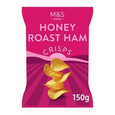 M&S Honey Roast Ham Flavour Crisps, 150g