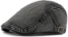 Newsboy Cap for Men Adjustable Flat Ivy Gatsby Cabbie Driving Hat Breathable ...