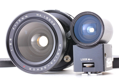 [EXC+3 /Finder] Mamiya Sekor P 75mm F5.6 Lens for Universal Press Super 23 JAPAN