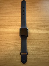 Apple Watch Series 3 38mm Space Gray Aluminum Case with Black Sport Band...