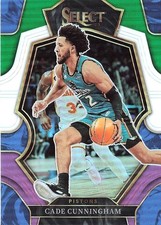 2022-23 SELECT Cade Cunningham Green White Purple Premier Level #118