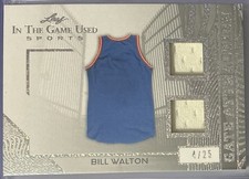 Bill Walton #GA-3🏀2025 Leaf⚡️In the Game Used Sports Patch⚡️Silver Holo⚡️4/25