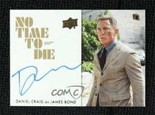 2025 Upper Deck James Bond No Time To Die Horizontal Daniel Craig as Auto 1h1d