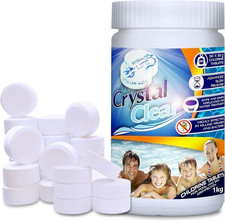 CRYSTAL CLEAR Ultimate Chlorine Tablets 50 x 20g for Hot Tubs, Spa, Swimming Poo