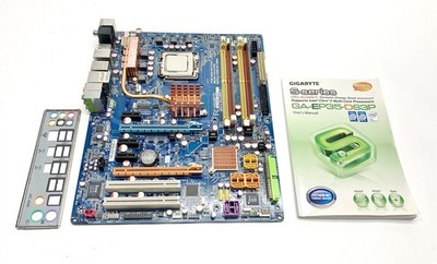 GIGABYTE GA-EP35-DS3P Motherboard ATX LGA775 Core2 Quad Q6600 2.4GHz 1GB DDR2 IO
