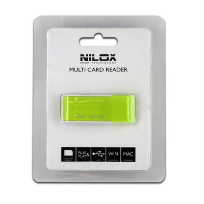 Nilox 10NXCRMI00002 USB Speicherkartenleser Grün Kartenleser Card Reader