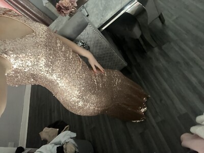 Sistaglam Rose Gold Sequin Prom/Bridesmaids Dress Size 8 BNWT | eBay Sistaglam Rose Gold Sequin Prom/Bridesmaids Dress Size 8 BNWT | eBay