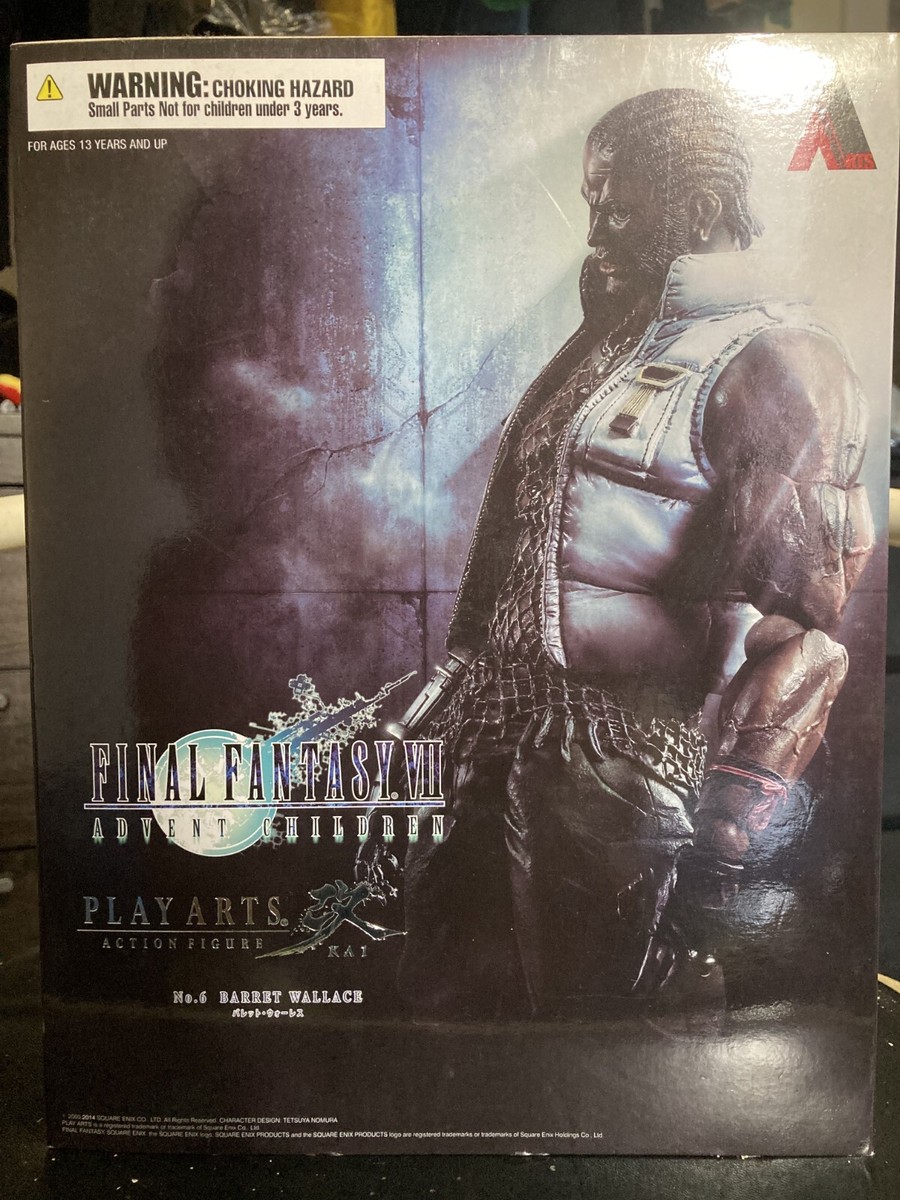 Figurine Play Arts Kai - Final Fantasy VII - Barret Wallace - 23 Cm - 1/6 - Neuve Sous Blister