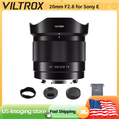 VILTROX 20mm F2.8 Auto Focus STM Full Frame Prime Lens for Sony E Cameras
