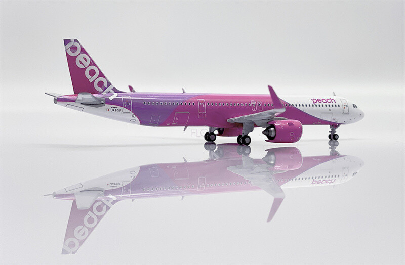 JC Wings Peach for Airbus A321neo JA901P 1/400 Aircraft Pre JC Wings Peach for Airbus A321neo JA901P 1/400 Aircraft Pre