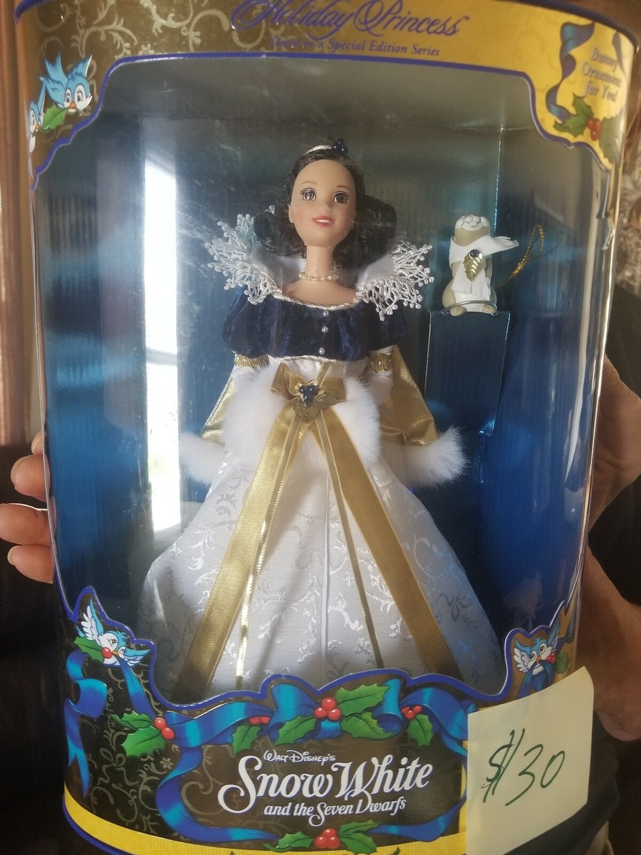 MATTEL 1998 HOLIDAY PRINCESS SNOW WHITE BARBIE DOLL SPECIAL EDITION 19898  NRFB