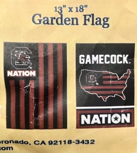 Bandera de jardín de 2 lados South Carolina Gamecocks 13" x 18" University of SC Cocky - Imagen 2 de 5