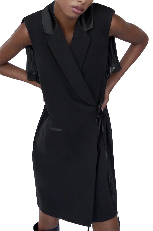 formal black dress for girls Little Black Girls' Choir Dress, Party Hosting Dress TXD023